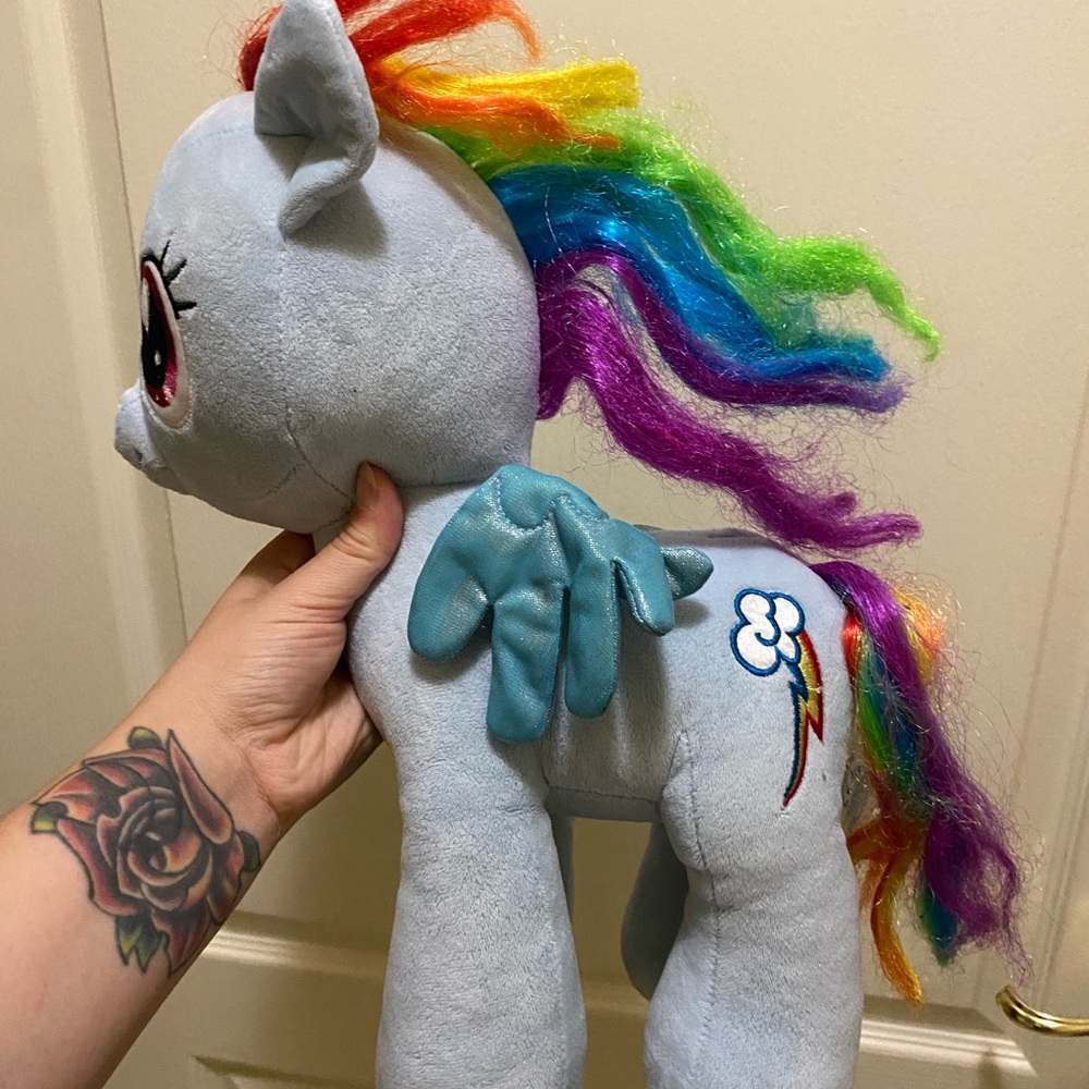My Little Pony Build A Bear Rainbow Dash stuffed animal plush 16” 2018
